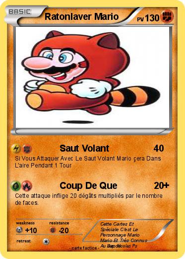 Pokemon Ratonlaver Mario