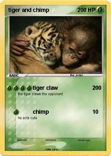 Pokemon tiger and chimp