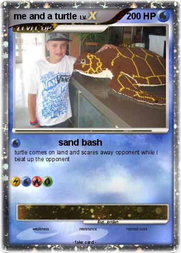 Pokemon me and a turtle