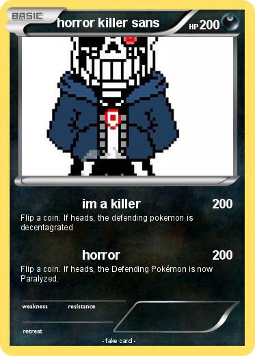Pokemon horror killer sans