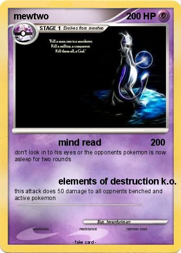 Pokemon mewtwo