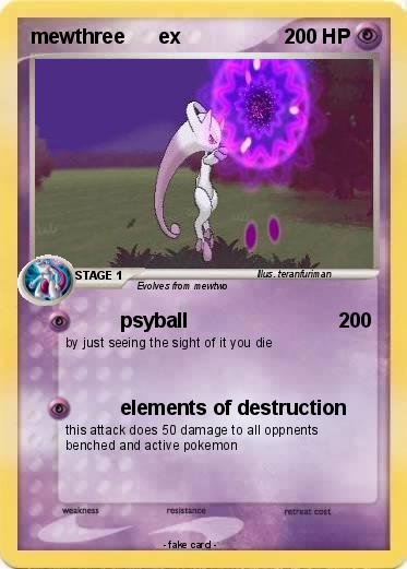Pokemon mewthree      ex