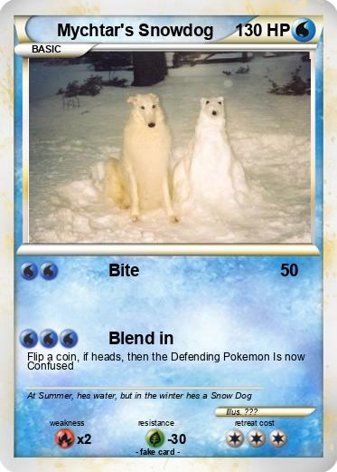 Pokemon Mychtar's Snowdog
