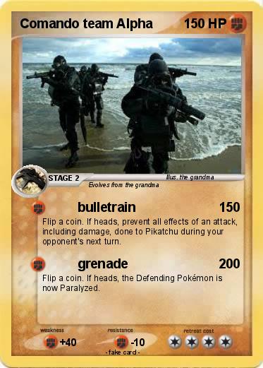 Pokemon Comando team Alpha
