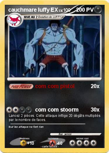 Pokemon cauchmare luffy EX