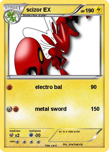 Pokemon scizor EX