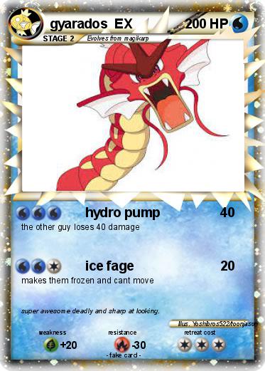 Pokemon gyarados  EX