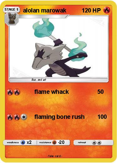 Pokemon alolan marowak