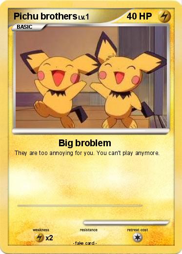 Pokemon Pichu brothers