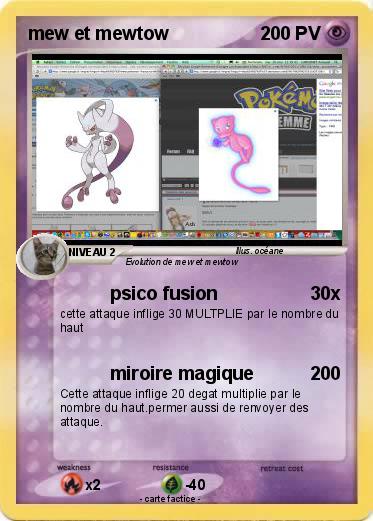 Pokemon mew et mewtow