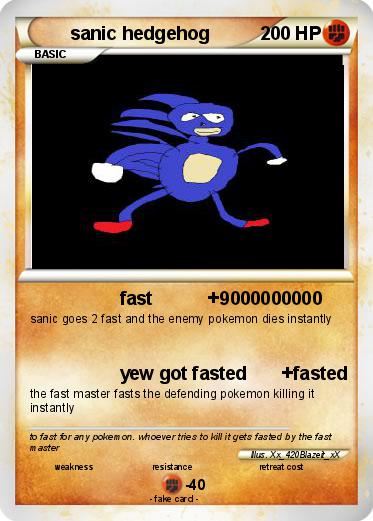 Pokemon sanic hedgehog