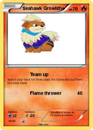 Pokemon Seahawk Growlithe