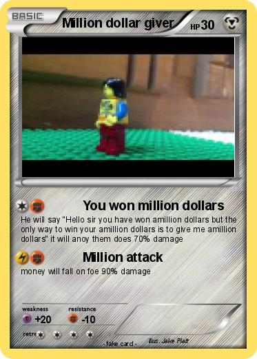 Pokemon Million dollar giver