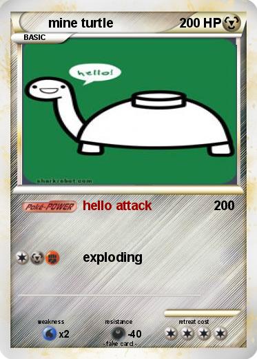 Pokemon mine turtle
