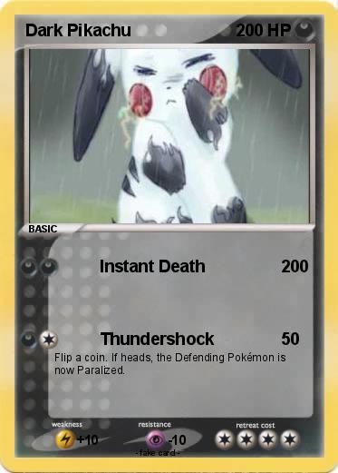 Pokemon Dark Pikachu