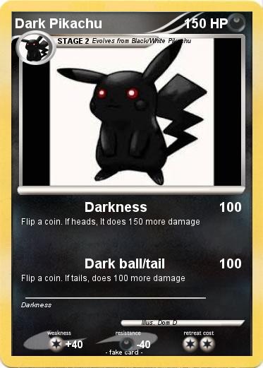 Pokemon Dark Pikachu