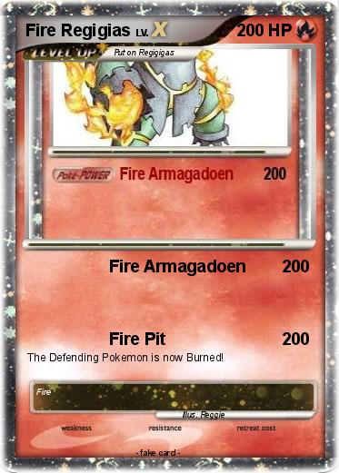 Pokemon Fire Regigias