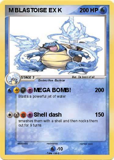 Pokemon M BLASTOISE EX K