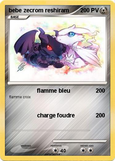 Pokemon bebe zecrom reshiram