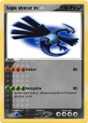 Pokemon lugia obscur ex