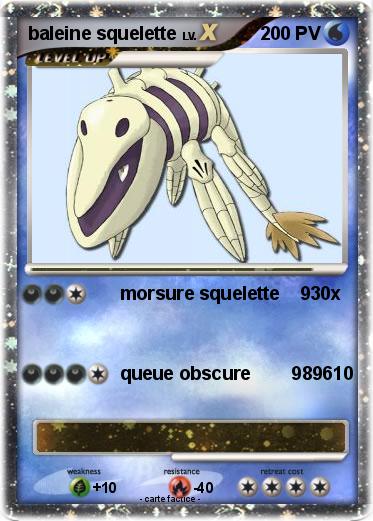 Pokemon baleine squelette