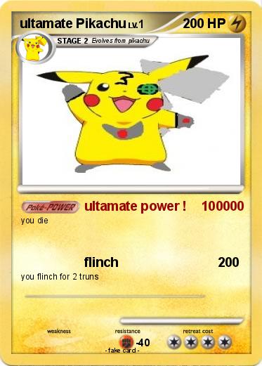 Pokemon ultamate Pikachu