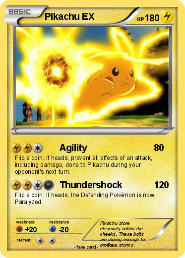 Pokemon Pikachu EX