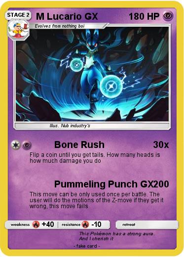 Pokemon M Lucario GX