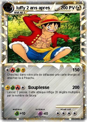 Pokemon luffy 2 ans apres