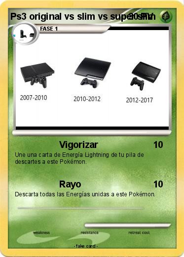 Pokemon Ps3 original vs slim vs super slim