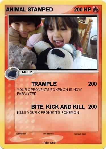 Pokemon ANIMAL STAMPED