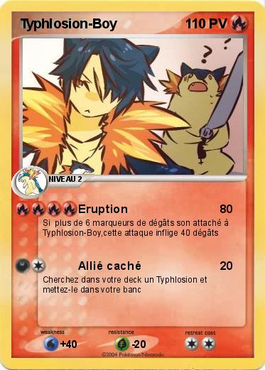 Pokemon Typhlosion-Boy
