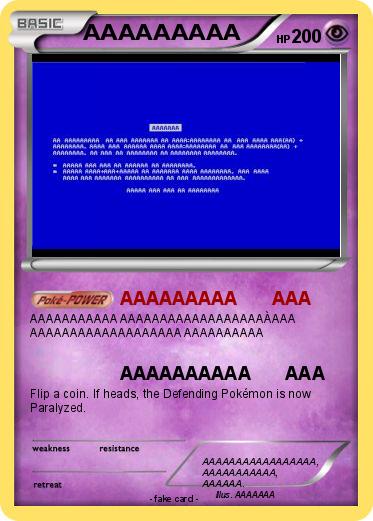 Pokemon AAAAAAAAA