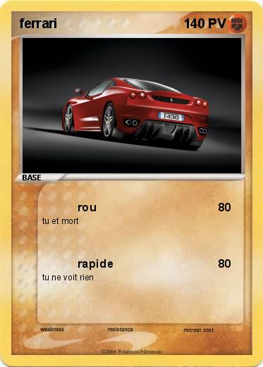 Pokemon ferrari