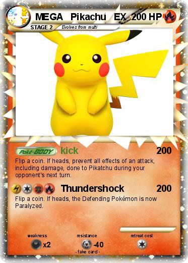 Pokemon MEGA   Pikachu   EX