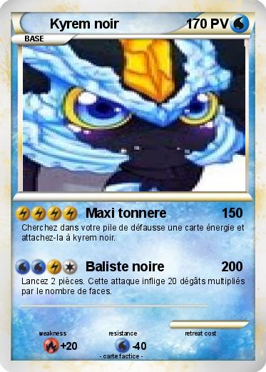 Pokemon Kyrem noir