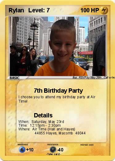 Pokemon Rylan   Level: 7