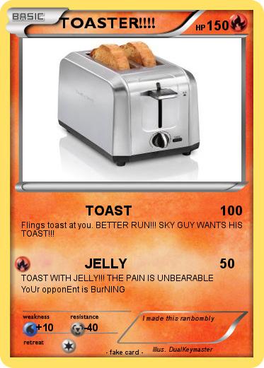Pokemon TOASTER!!!!