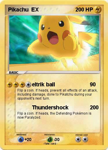Pokemon Pikachu  EX