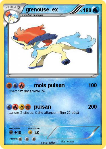Pokemon grenouse  ex