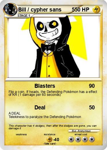 Pokemon Bill / cypher sans       5
