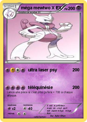 Pokemon méga mewtwo X EX