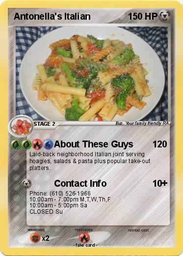 Pokemon Antonella's Italian