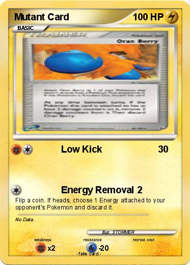Pokemon Mutant Card