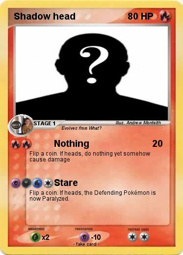 Pokemon Shadow head