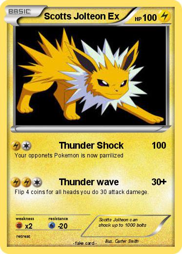 Pokemon Scotts Jolteon Ex