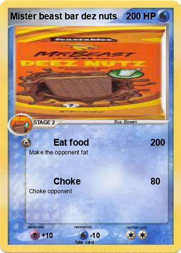 Pokemon Mister beast bar dez nuts