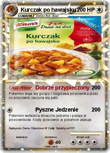 Pokemon Kurczak po hawajsku