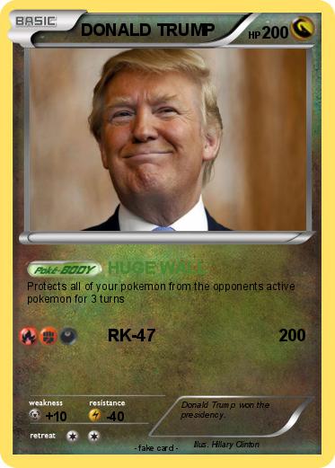 Pokemon DONALD TRUMP