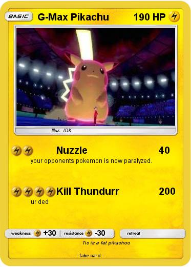 Pokemon G-Max Pikachu
